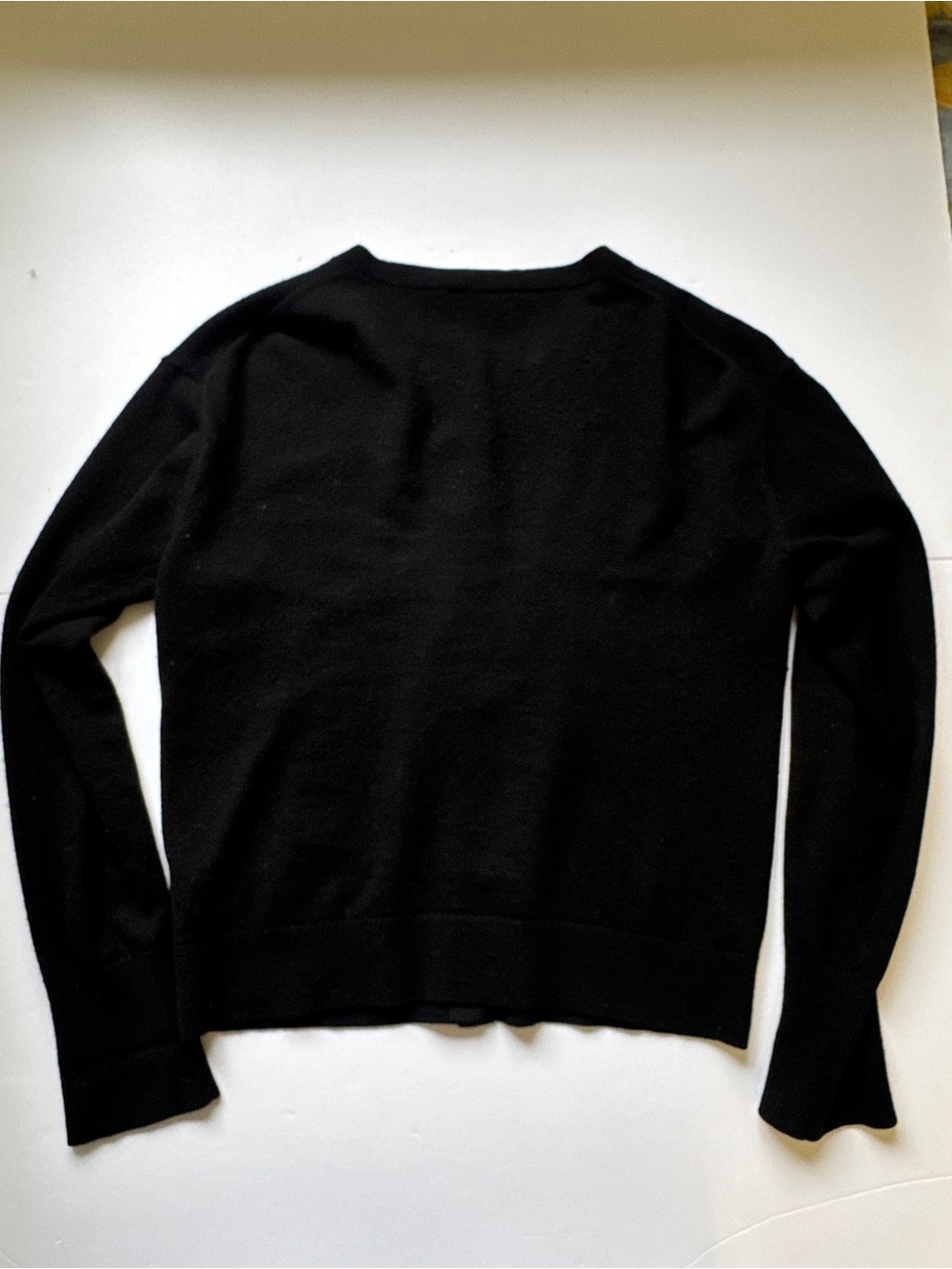 Everlane The Classic Cardigan in Cashmere Black Button Front Long Sleeve Sz L - Picture 10 of 10